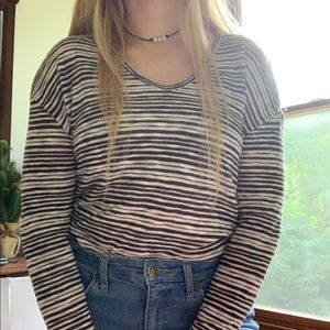 Black & White Striped Sweater